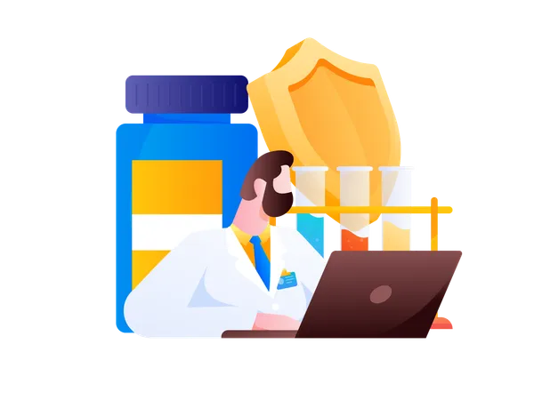 Online Doctor  Illustration