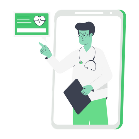 Online Doctor  Illustration