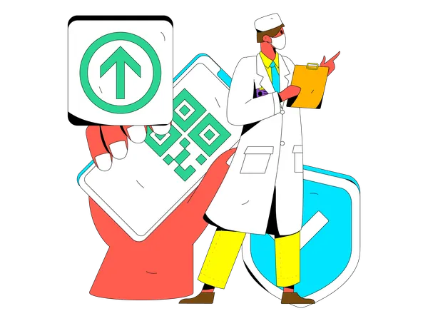 Online doctor  Illustration