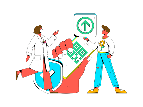 Online doctor  Illustration