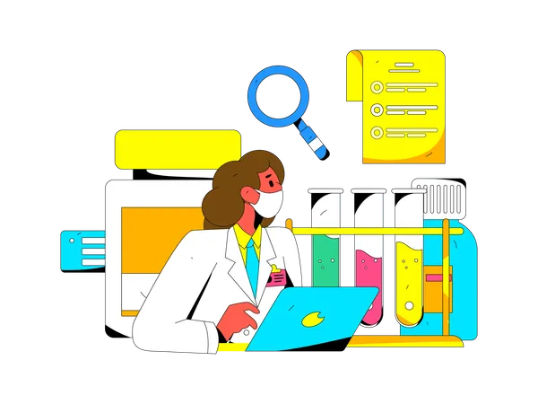 Online doctor  Illustration