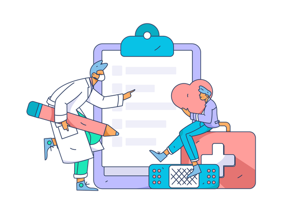 Online doctor  Illustration