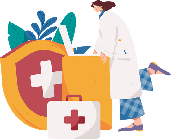 Online Doctor  Illustration