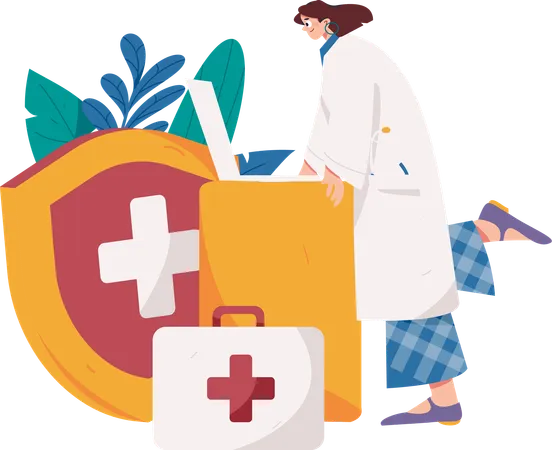 Online Doctor  Illustration