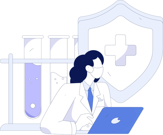 Online Doctor  Illustration