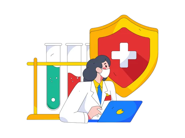 Online doctor  Illustration