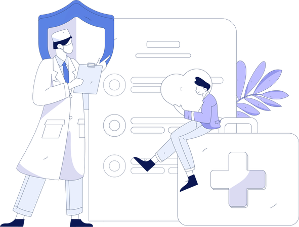 Online Doctor  Illustration