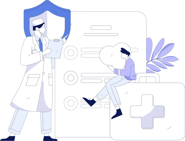 Online Doctor  Illustration