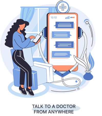 Online Doctor  Illustration