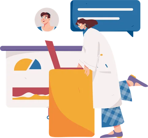 Online Doctor Service  Illustration