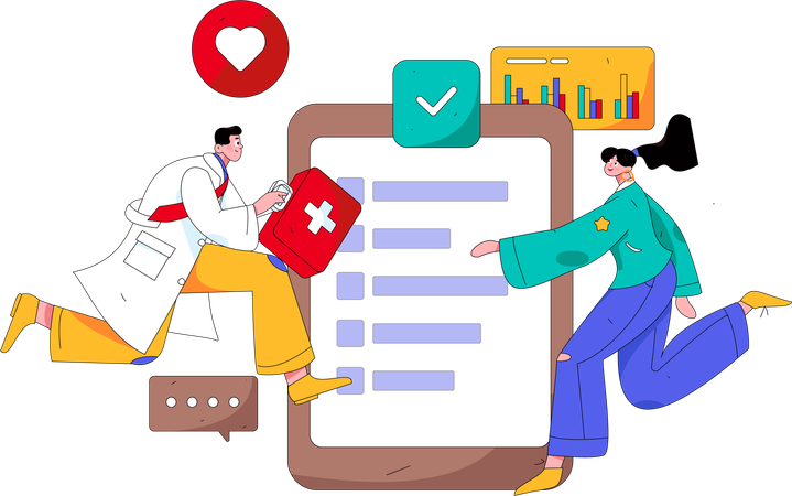 Online Doctor Service  Illustration