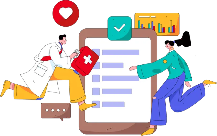 Online Doctor Service  Illustration