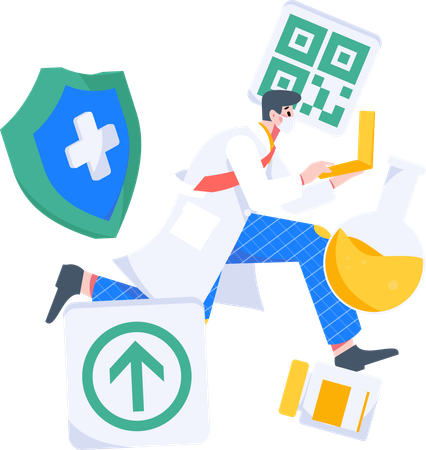 Online doctor service  Illustration