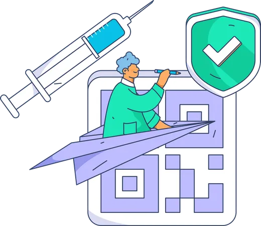 Online doctor service  Illustration