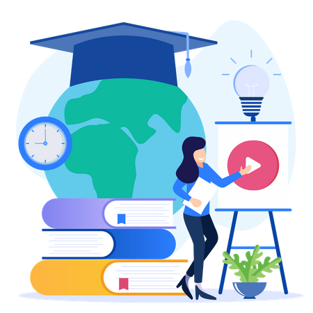 Online Education 3  Illustration