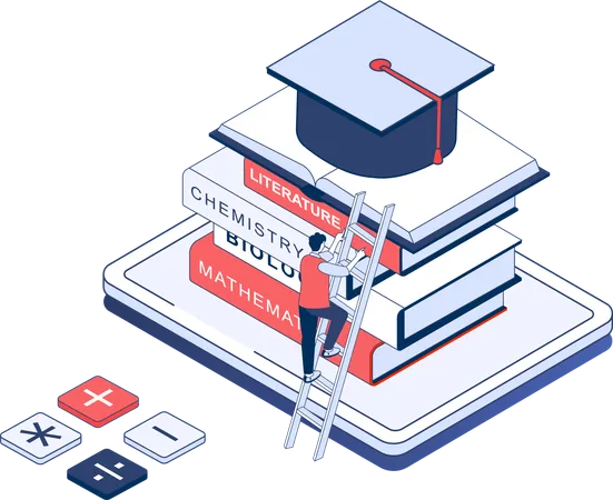 Online education app  Illustration