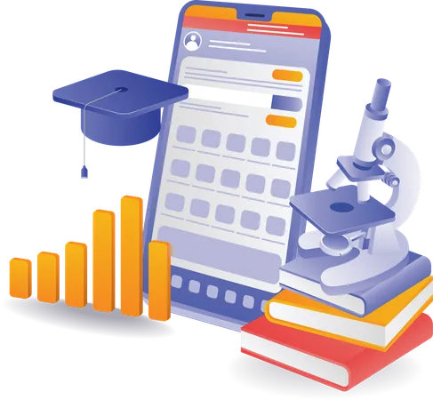 Online education gives good results  Illustration