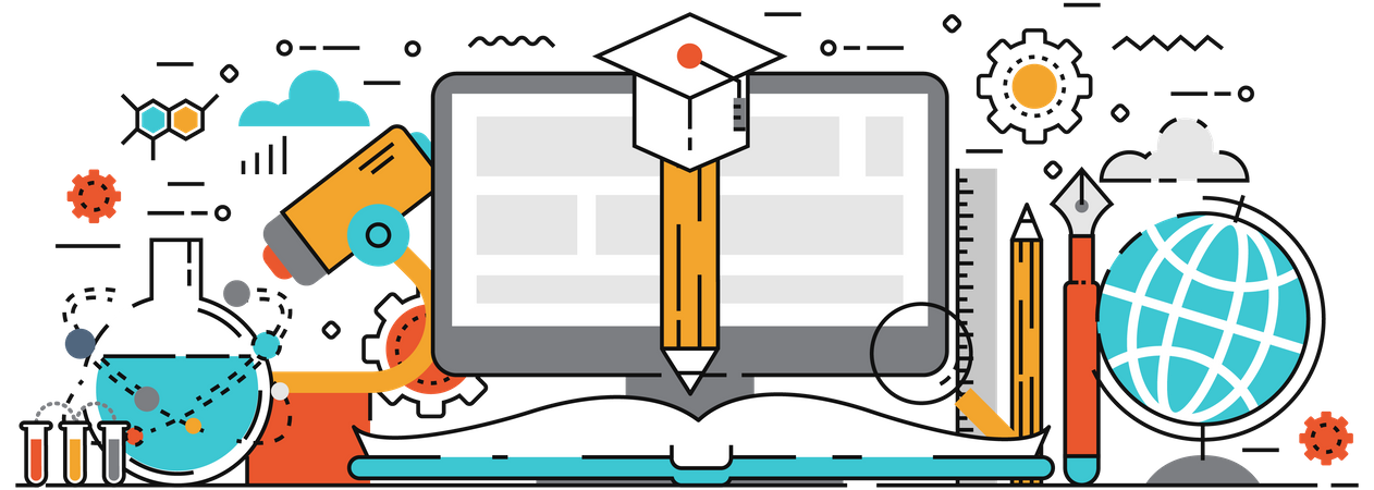 Online Education  Illustration