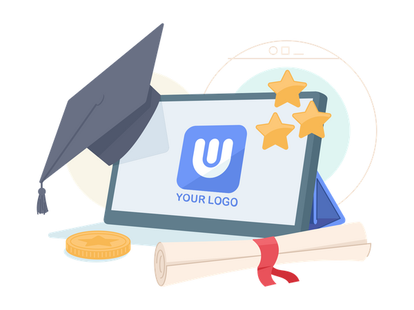 Online Education  Illustration