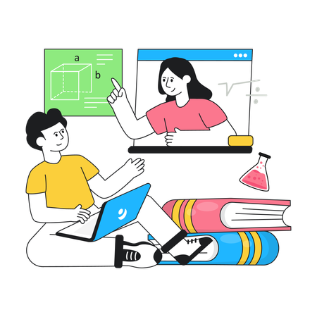 Online Education  Illustration