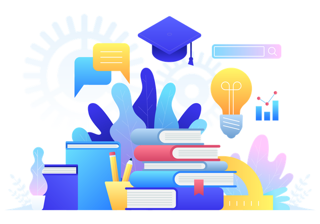 Online Education  Illustration