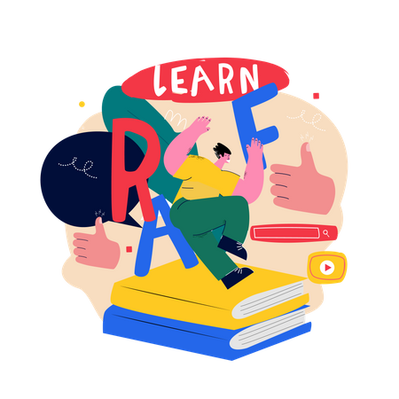 Online education  Illustration