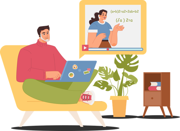 Online education  Illustration