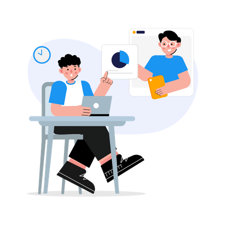 Online Education  Illustration