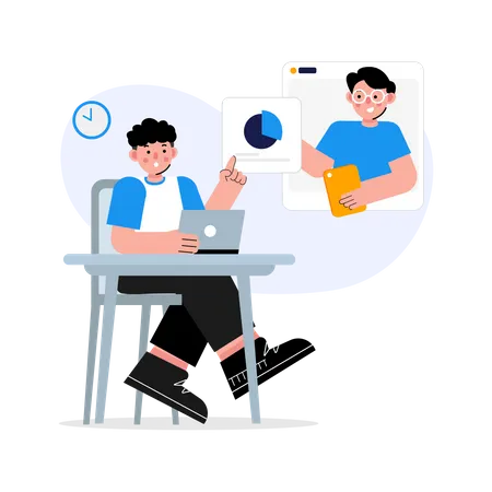 Online Education  Illustration