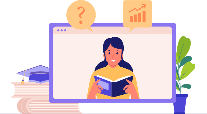 Online Education  Illustration