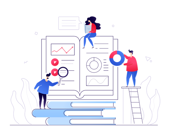 Online education  Illustration