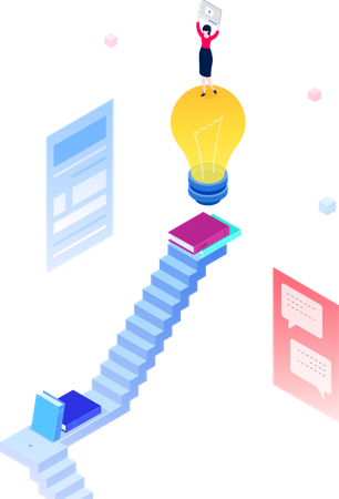 Online education  Illustration