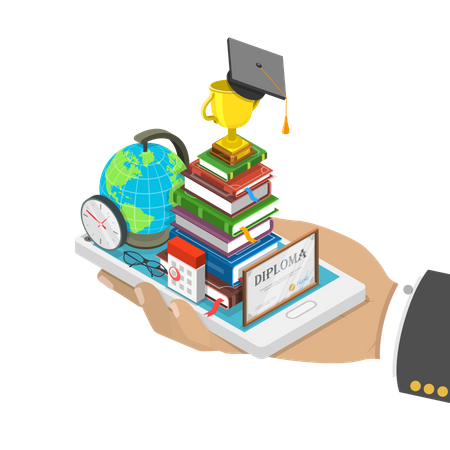 Online education  일러스트레이션