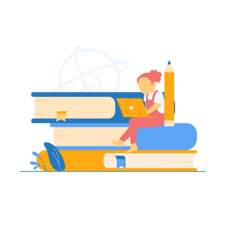 Online education  イラスト