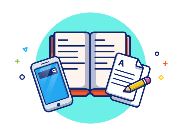 Online education  일러스트레이션