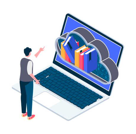 Online education  イラスト