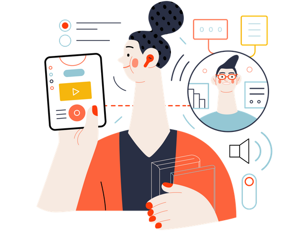 Online Education  イラスト