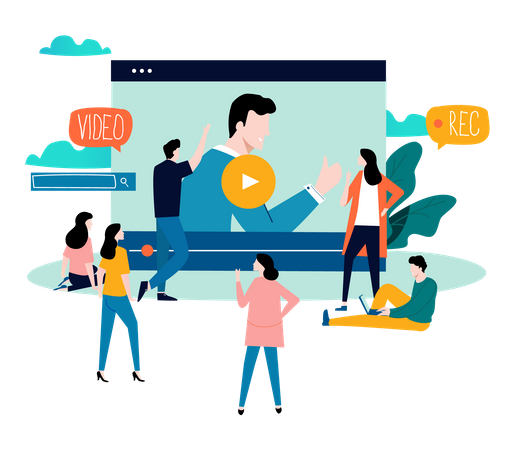 Online Education  イラスト