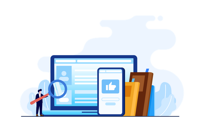 Online education  イラスト