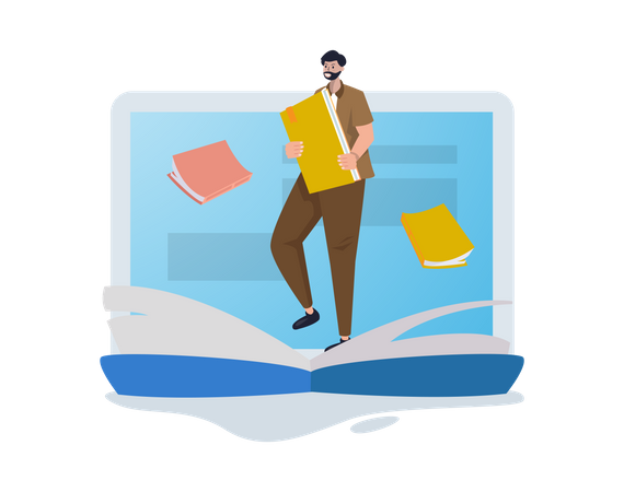 Online Education  Illustration
