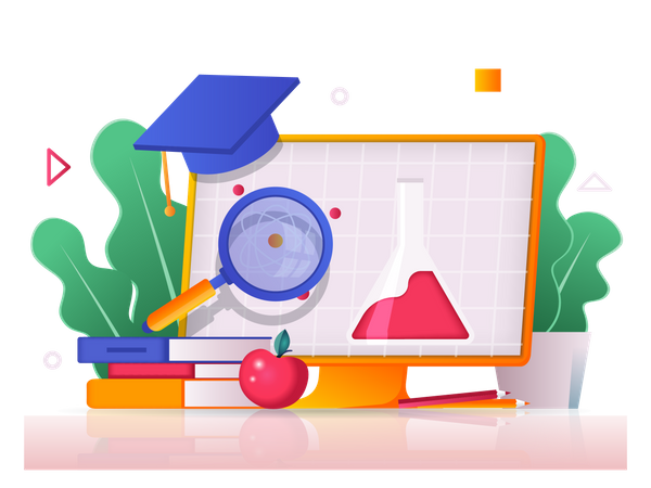 Online Education  イラスト