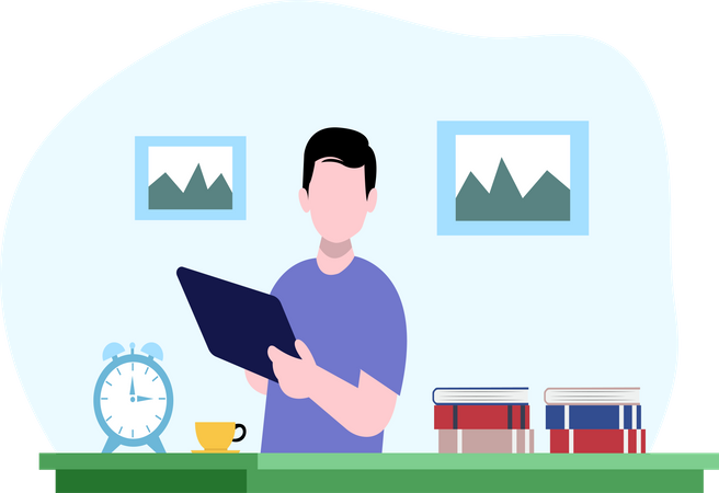 Online education  Illustration