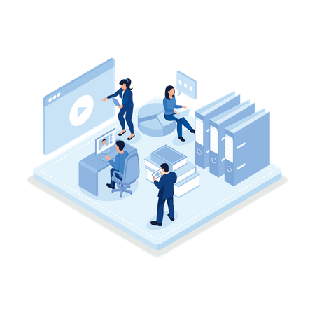 Online education  イラスト