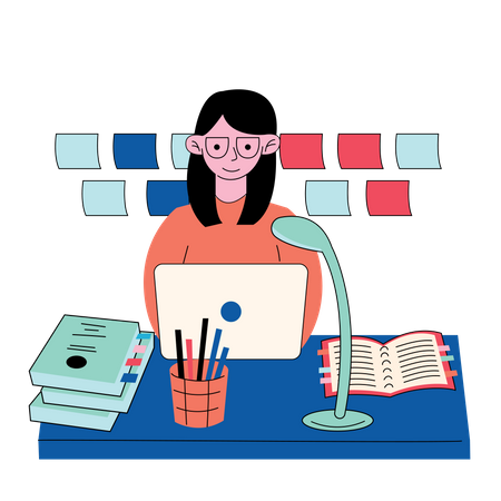 Online education  Illustration