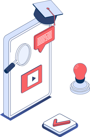 Online education video  イラスト