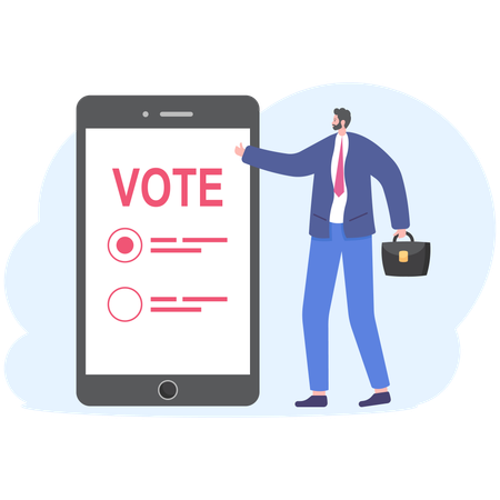 Online election  Illustration