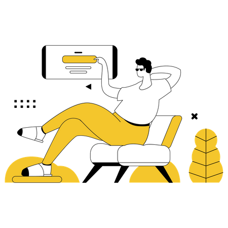 Online-Essensbestellung  Illustration