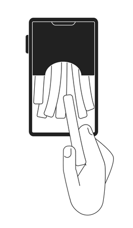 Online-Essensbestellung  Illustration