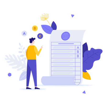 Online exam  Illustration