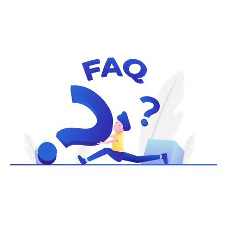 Online Faq  Illustration